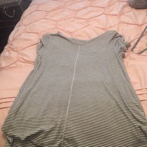 White and. Lack stripes blouse